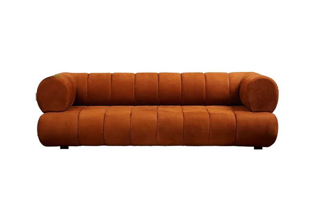 Unique Front View Brexley Sofa, available in 4 Seater options, has a modern design with plush cushions for ultimate comfort.