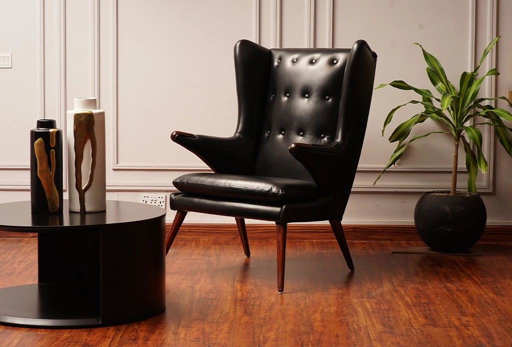 Vincent Leather Armchair, luxurious and comfortable seating, perfect for modern and classic interiors