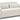 Full view Ivory 3-Seater Snug Sofa, Perfect for Cozy Living Rooms - Comfortable, Stylish, and Elegant Seating Option